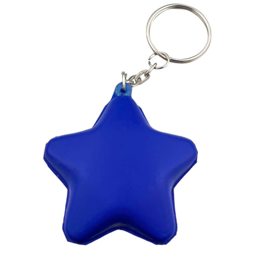 Navy Stress Star Keyrings